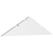 Ekena Millwork Saratoga Architectural Grade PVC Gable Bracket, 48"W x 12"H x 2"D x 6"F, 6/12 Pitch GBP048X12X0206SAR00 - alternate 1